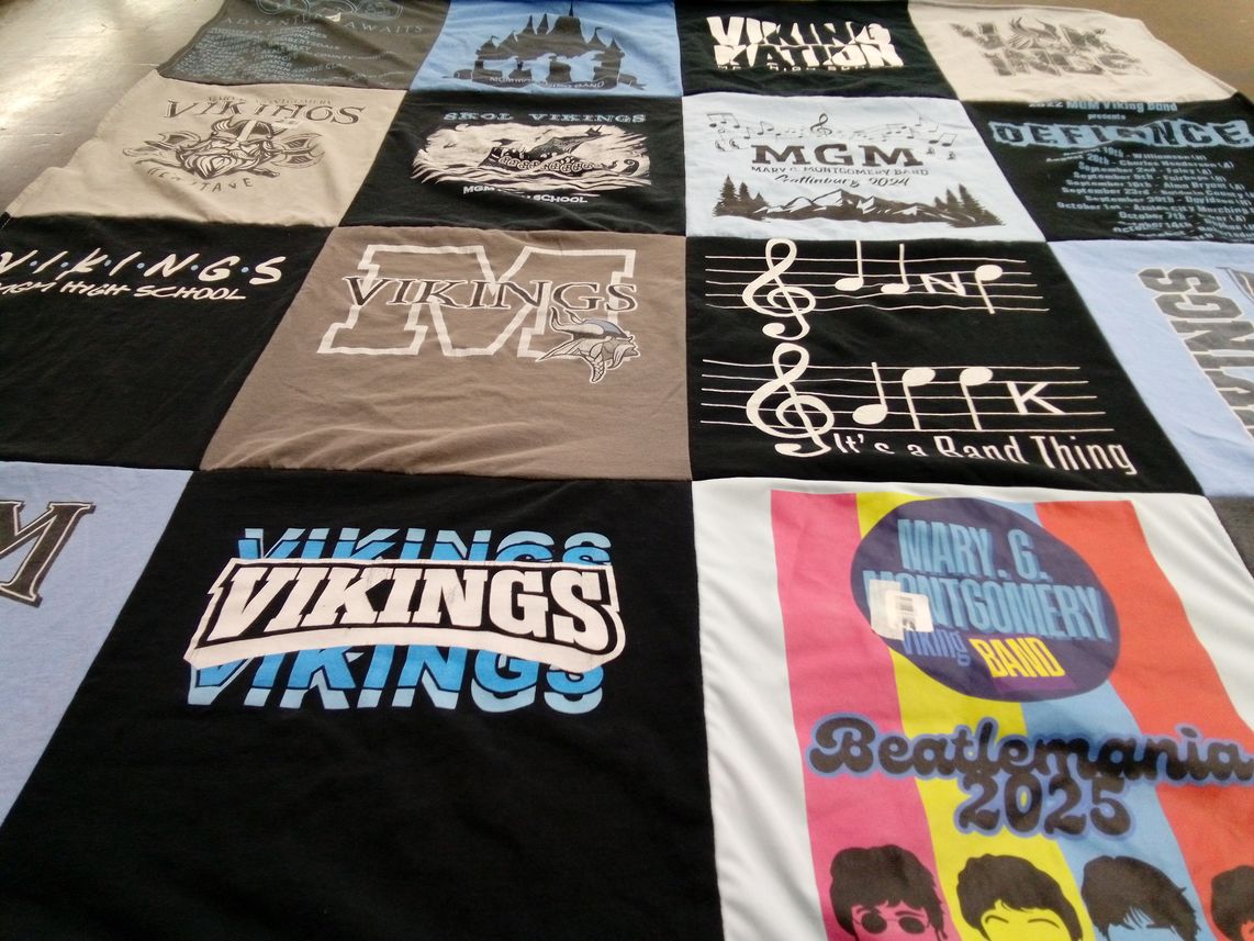 T-shirt quilt from mary g. montgomery high school by Mistie from AL