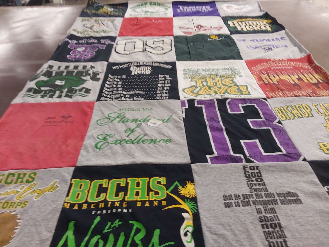 T-shirt quilt from bishop carroll catholic high school by Debbie from KS