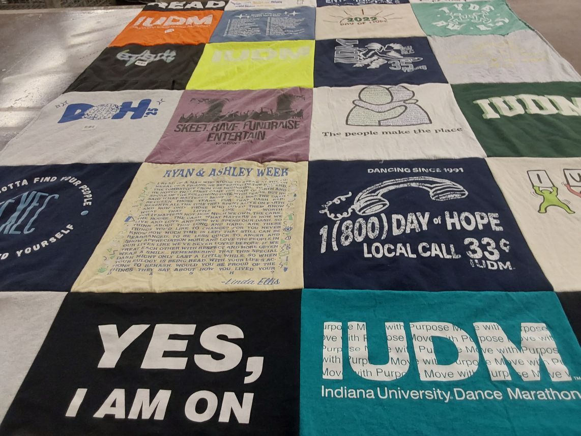 T-shirt quilt from indiana university by Alyssa from MD