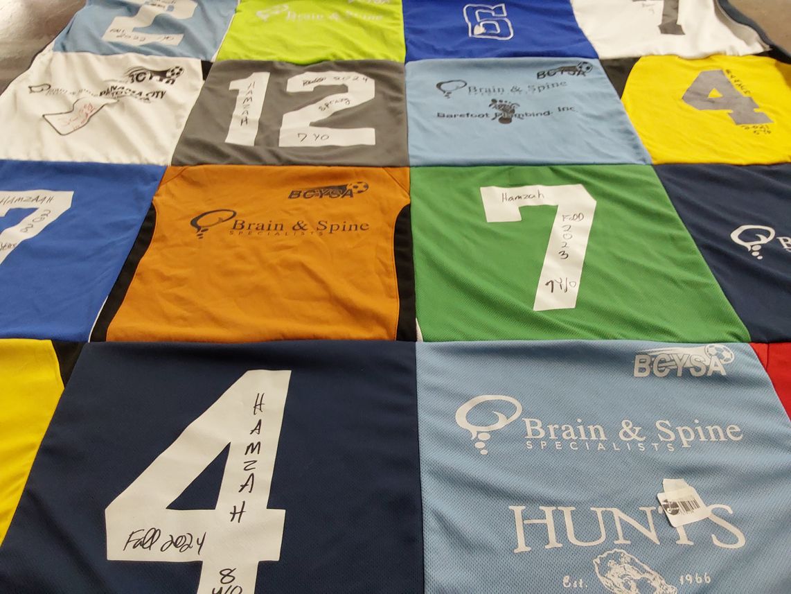 T-shirt quilt by Hoda from FL
