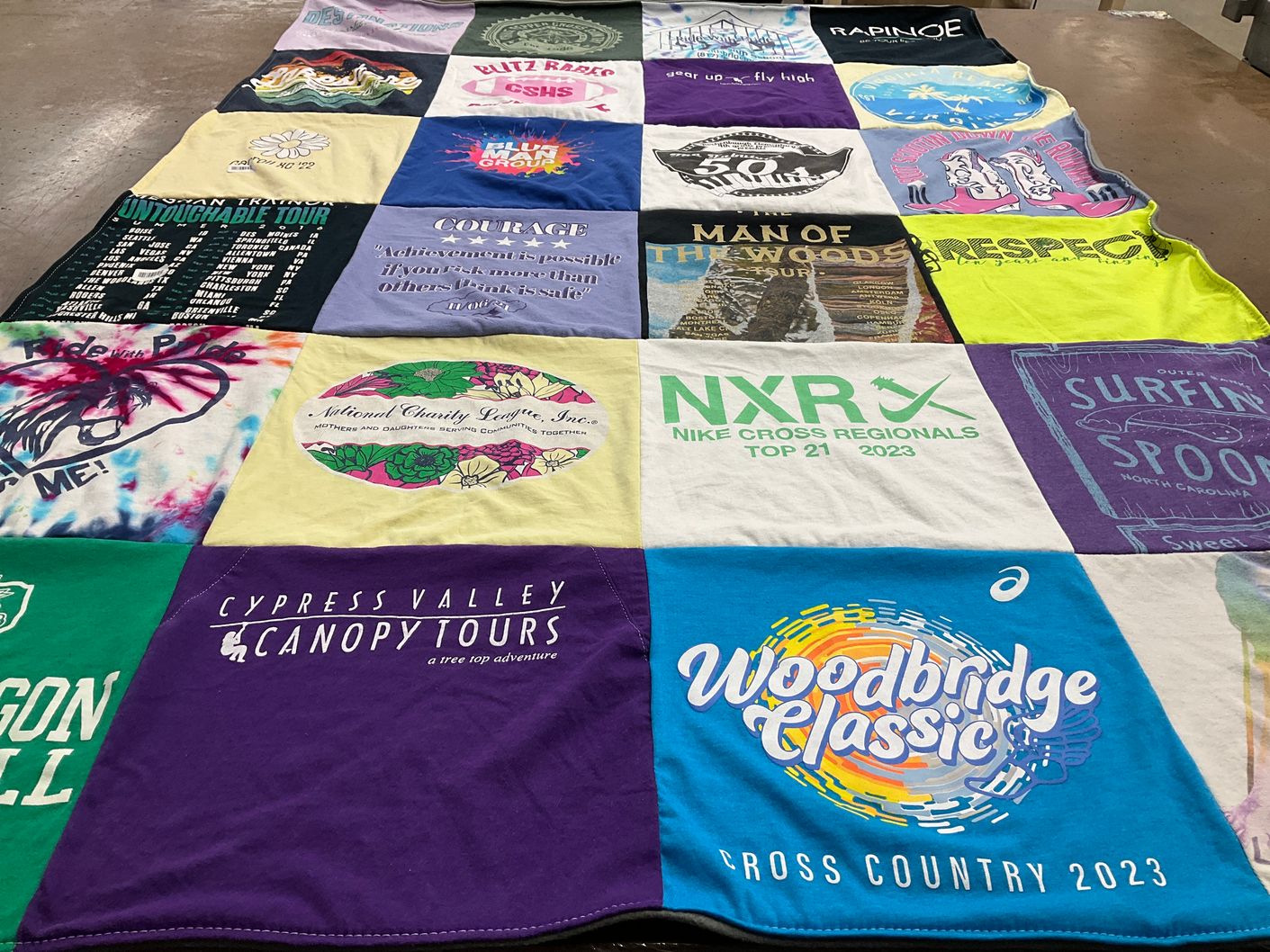 T-shirt quilt featuring none by Nicole from TX
