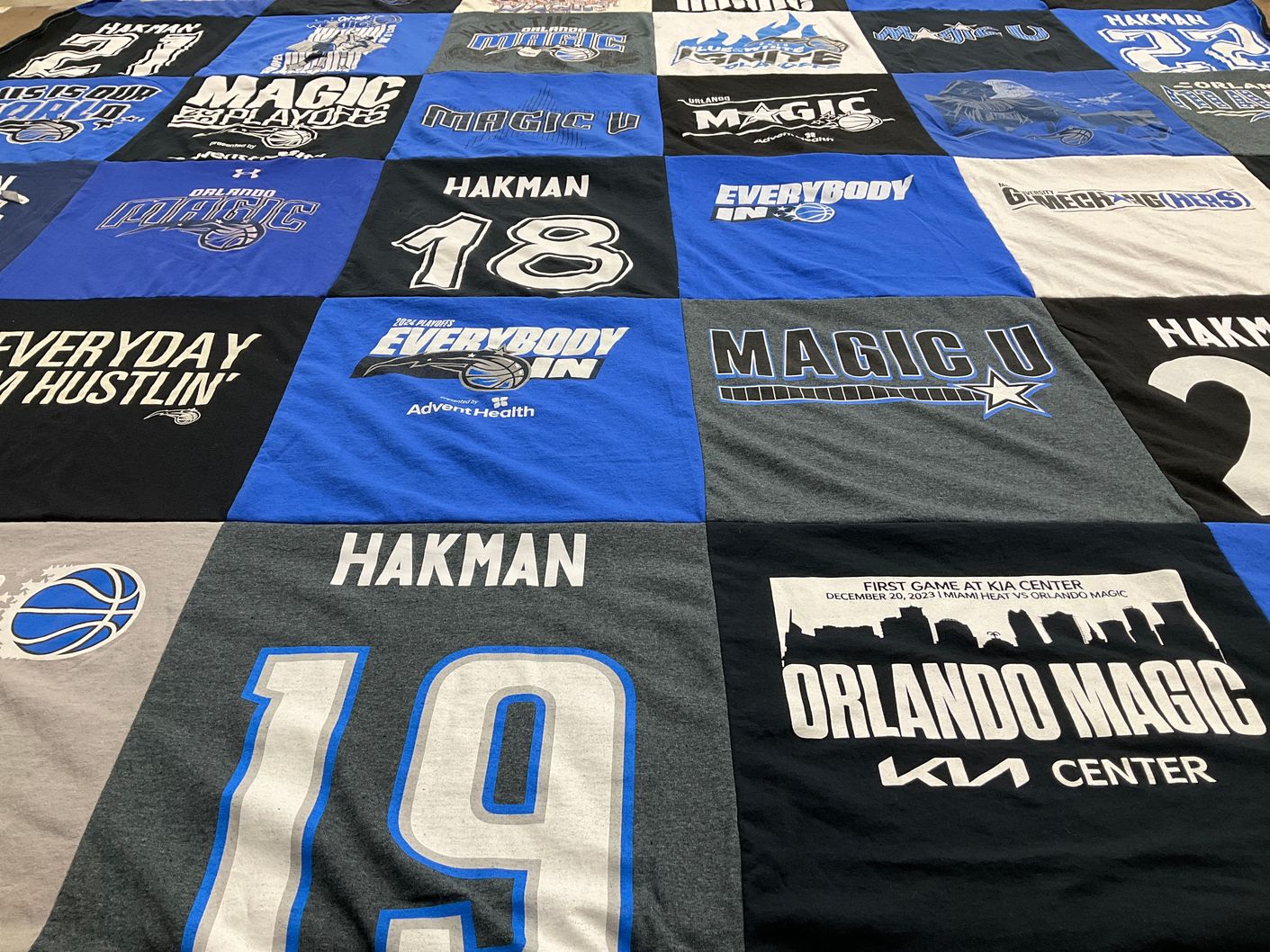 T-shirt quilt featuring orlando magic by Alexandria from FL