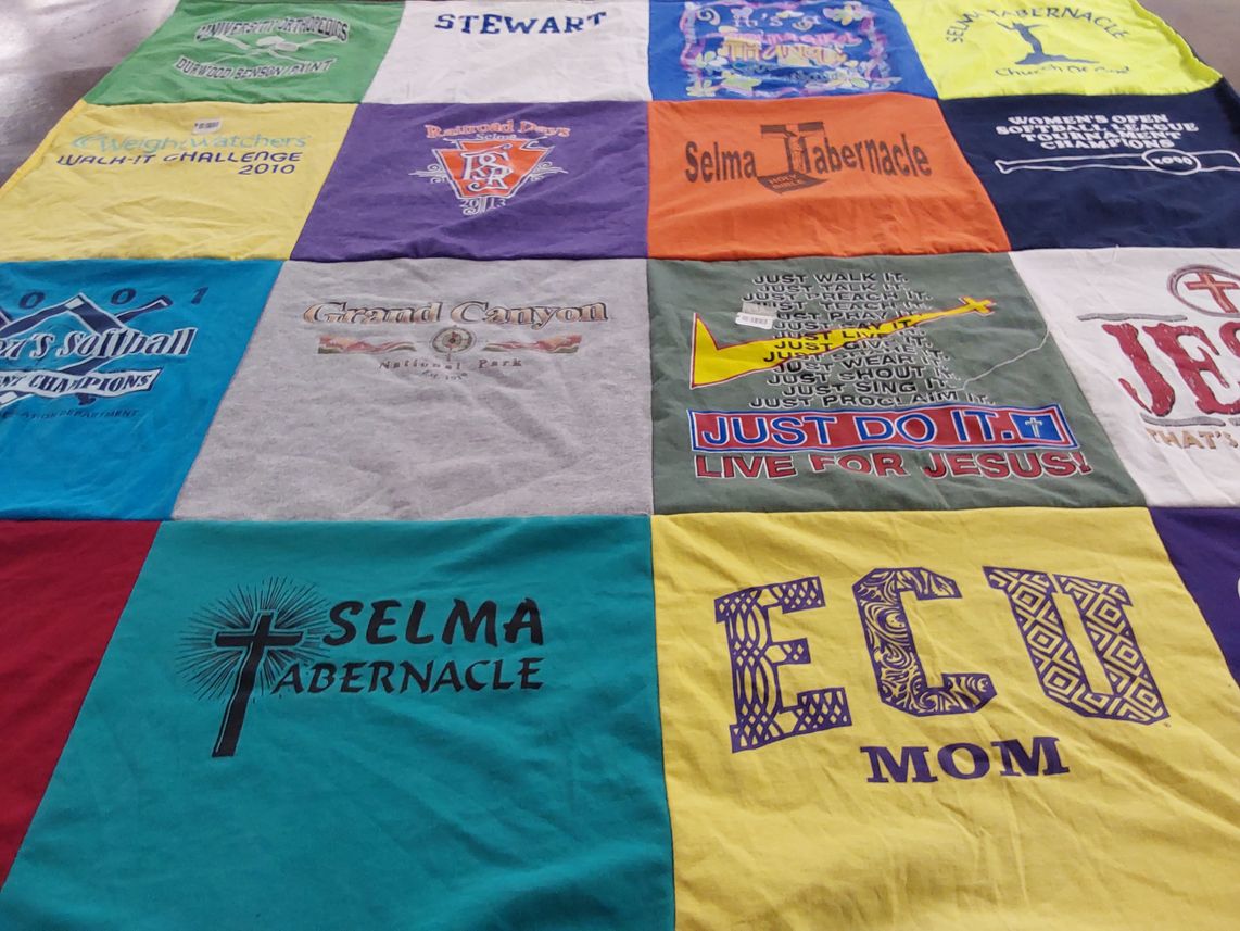 T-shirt quilt from east carolina university by Sherry from NC