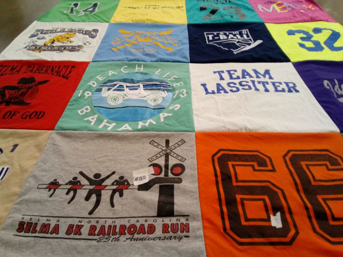 T-shirt quilt from princeton university by Sherry from NC