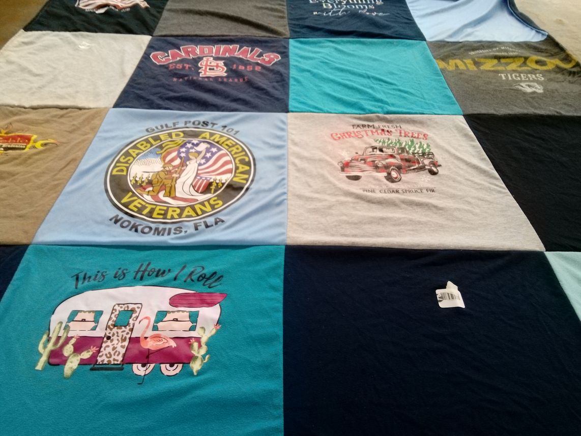 T-shirt quilt featuring university of missouri tigers by Kelly from FL