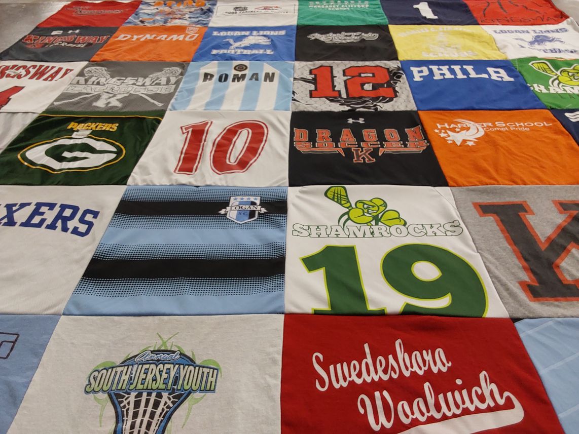 T-shirt quilt featuring logans soccer club, south jersey youth sports by CHRTSTTNE from NJ