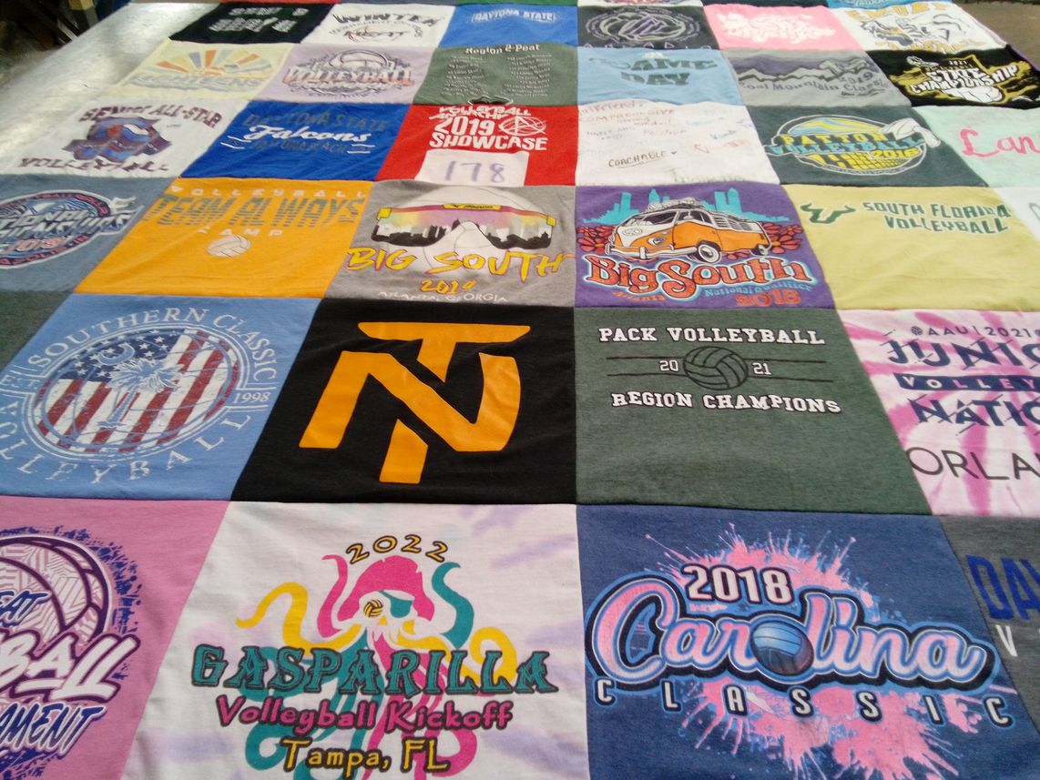 T-shirt quilt from university of south florida by Zoe from CO