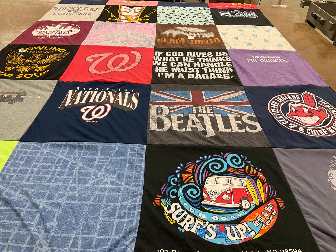 T-shirt quilt featuring washington nationals by Bernadette from MD