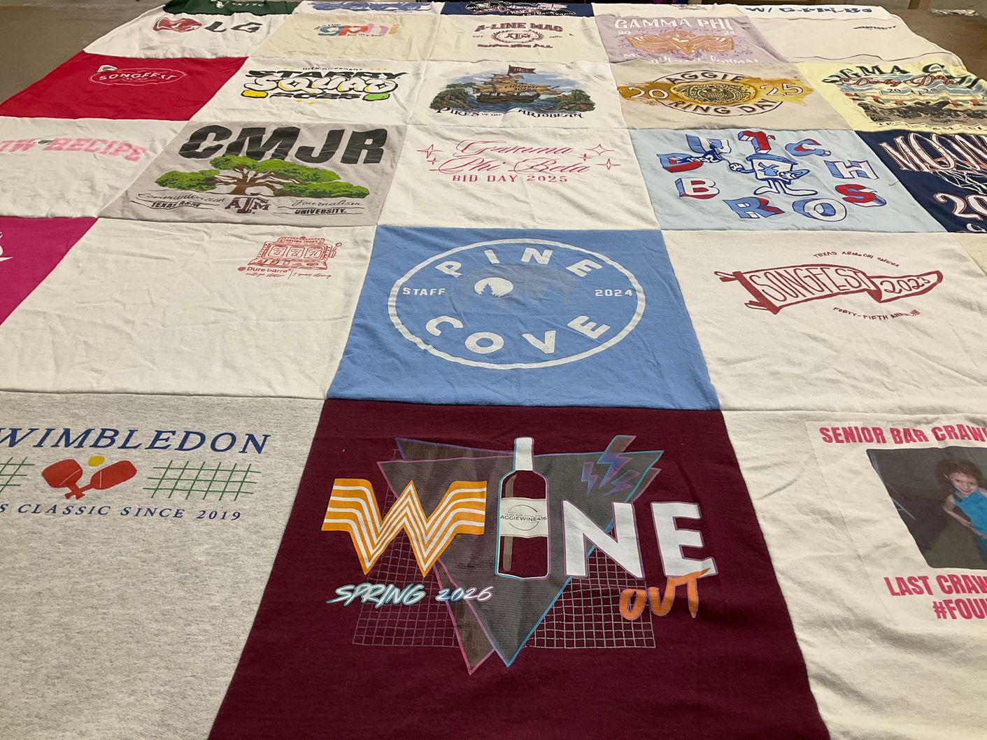 T-shirt quilt from texas a&m university by Kaila from TX