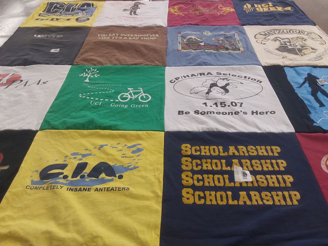 T-shirt quilt from university of california, irvine by David from CA