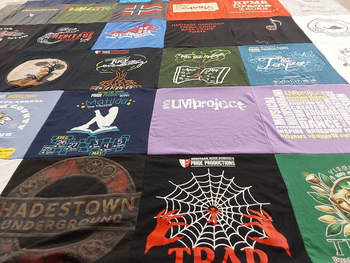 T-shirt quilt from heritage high school by Lisa from VA