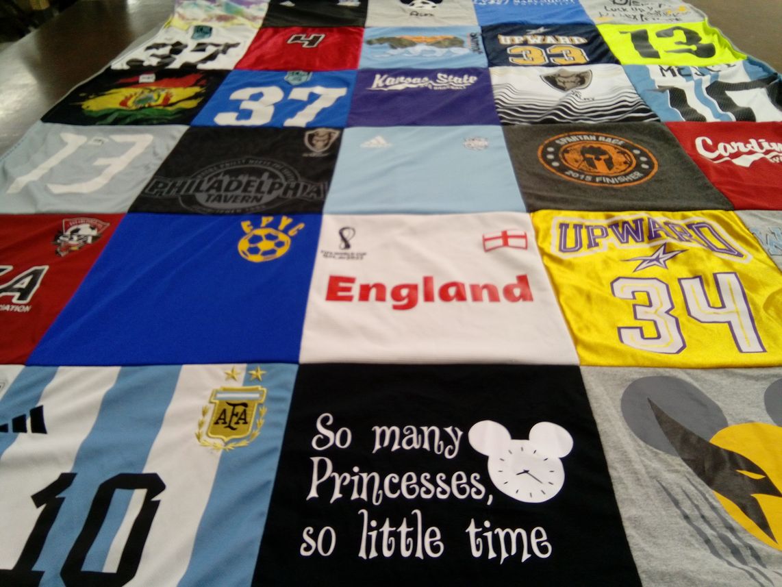 T-shirt quilt from kansas state university by Dorothy from VA