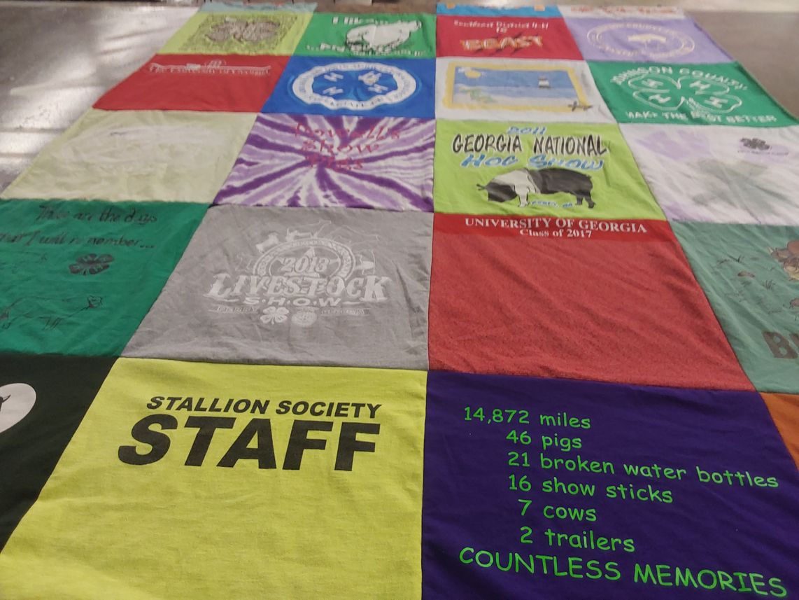 T-shirt quilt from university of georgia by Megan from GA