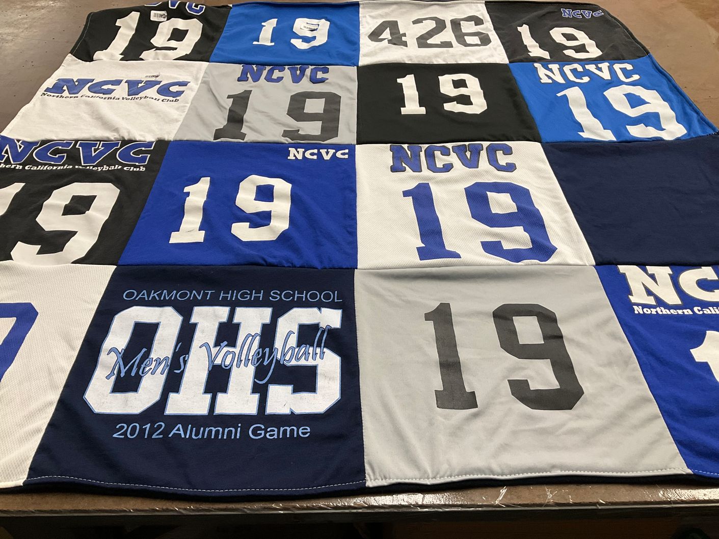 T-shirt quilt from oakmont high school by Stephanie from CA