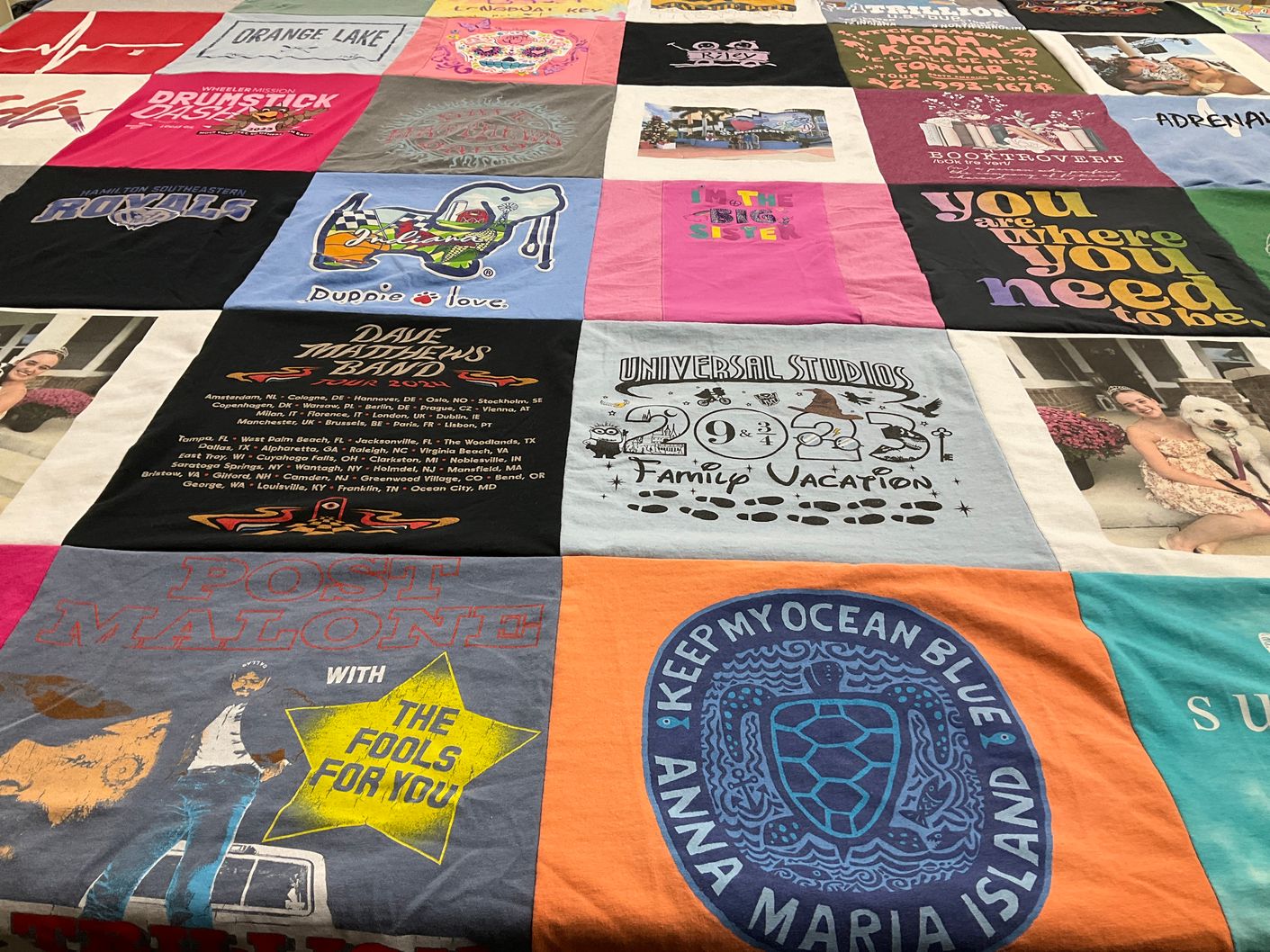 T-shirt quilt featuring hamilton southeastern royals by Brooke from IN