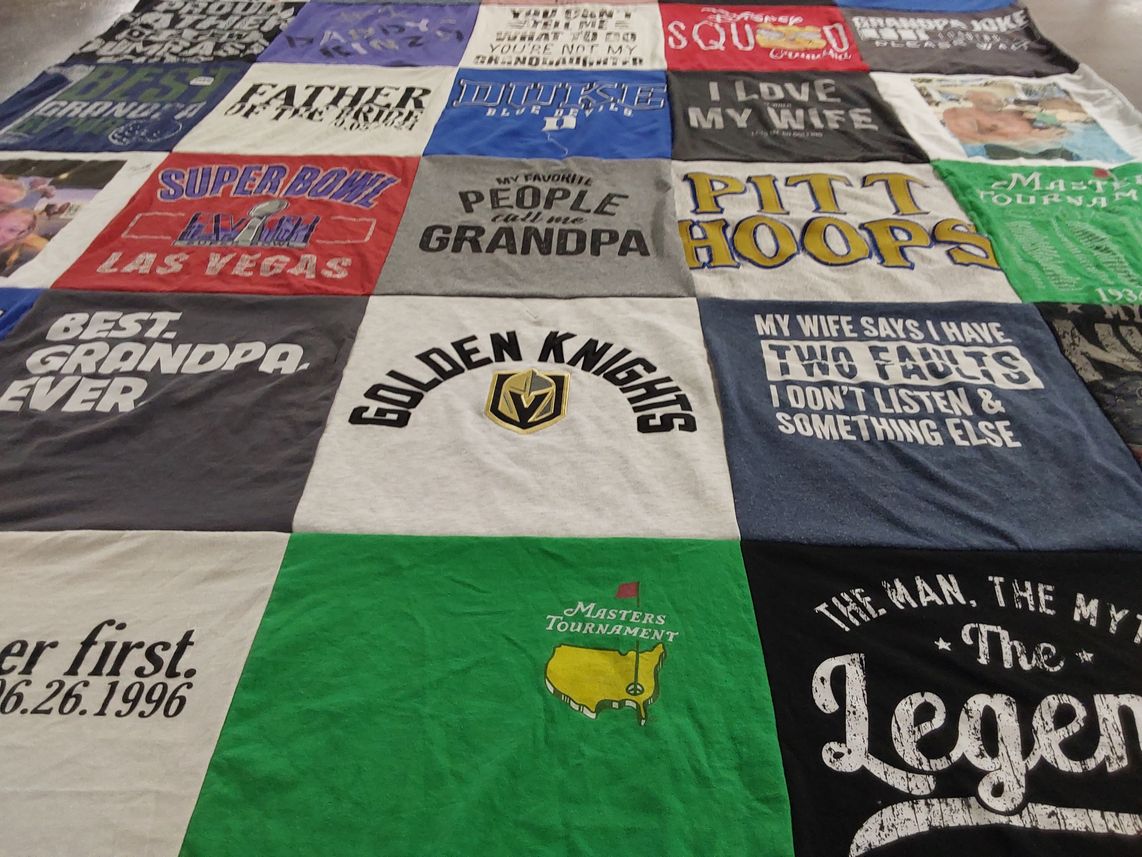T-shirt quilt featuring pittsburgh panthers by Jill from NV