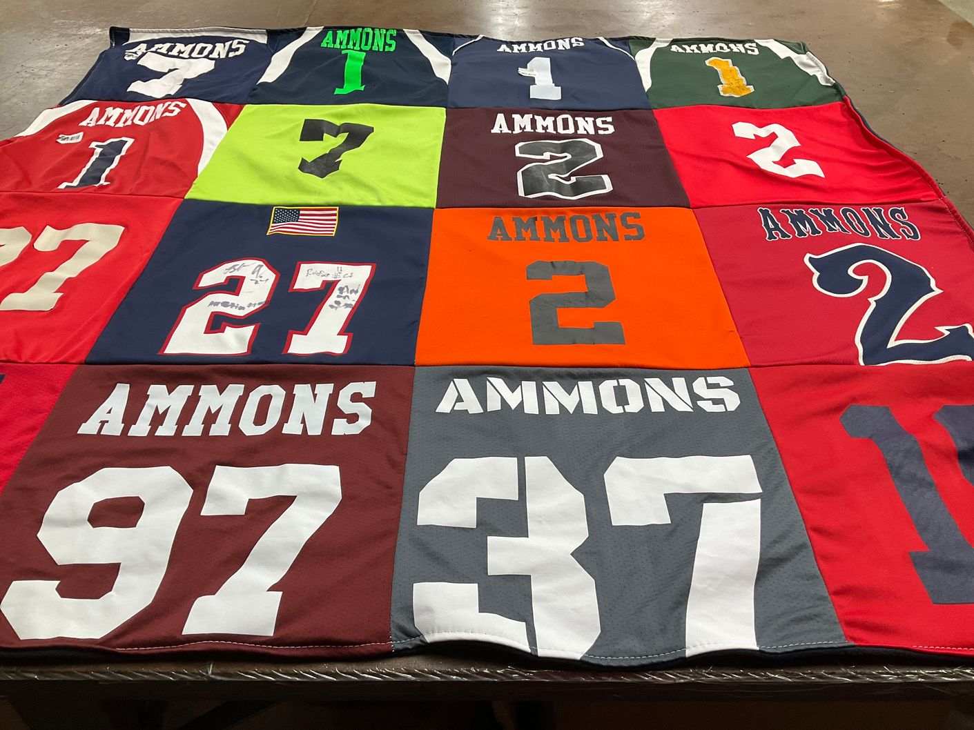 T-shirt quilt by Elizabeth from TX
