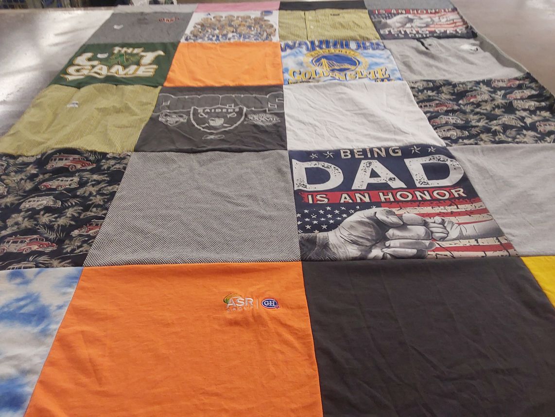 T-shirt quilt from golden state warriors by Lesley from CA