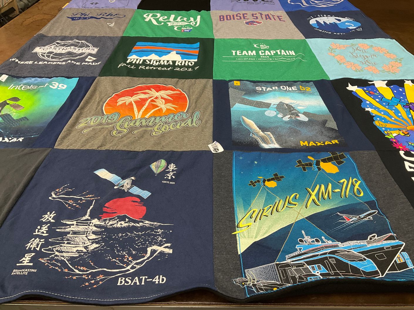T-shirt quilt from boise state university by Kristine from VA