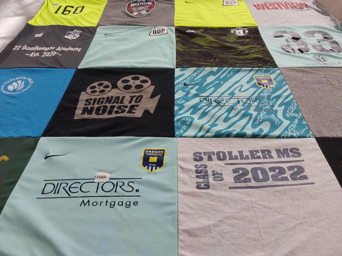 T-shirt quilt featuring oregon premier fc by Surindar from OR