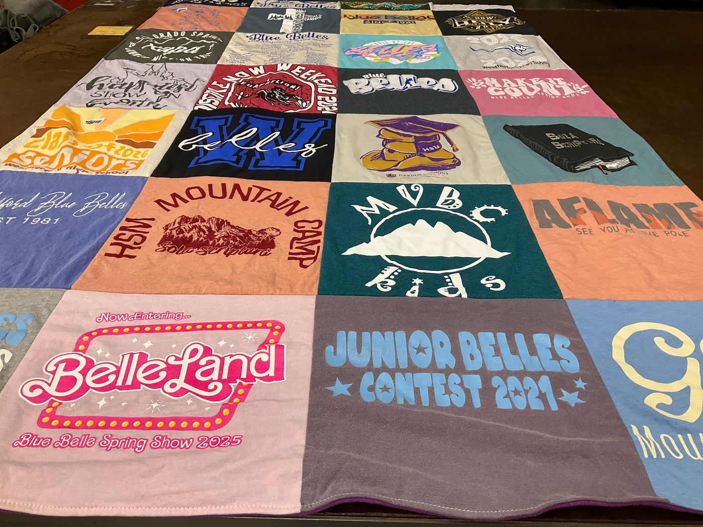 T-shirt quilt from hsn mountain camp by Hannah from TX