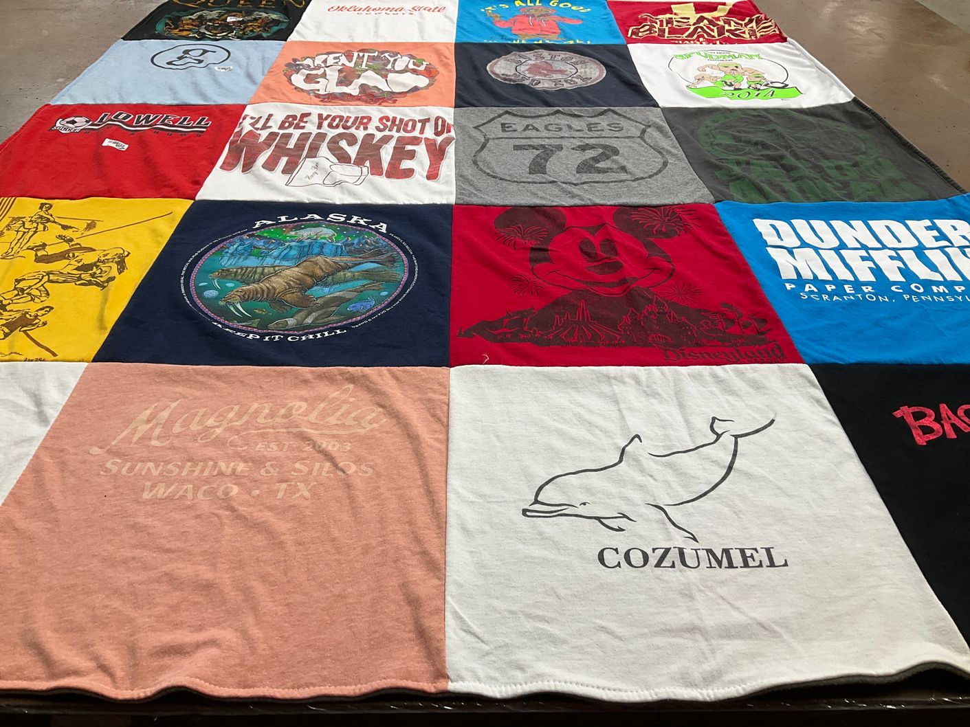 T-shirt quilt from lowell high school by Denise from ID