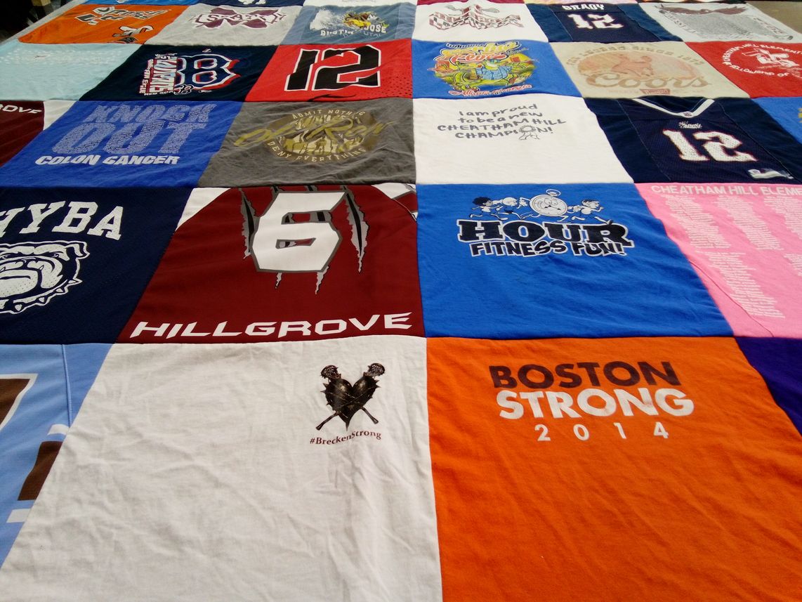 T-shirt quilt from hillgrove high school by Dana from GA
