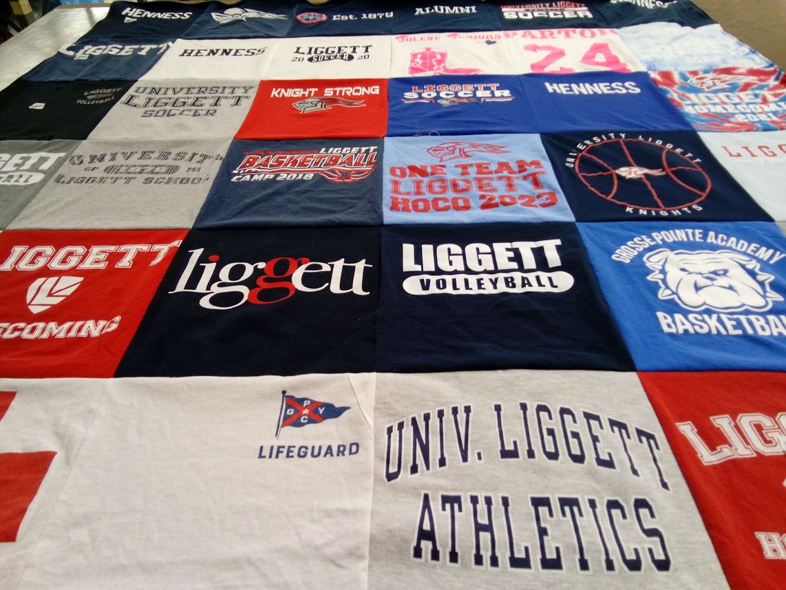 T-shirt quilt from university liggett by Amber from MI