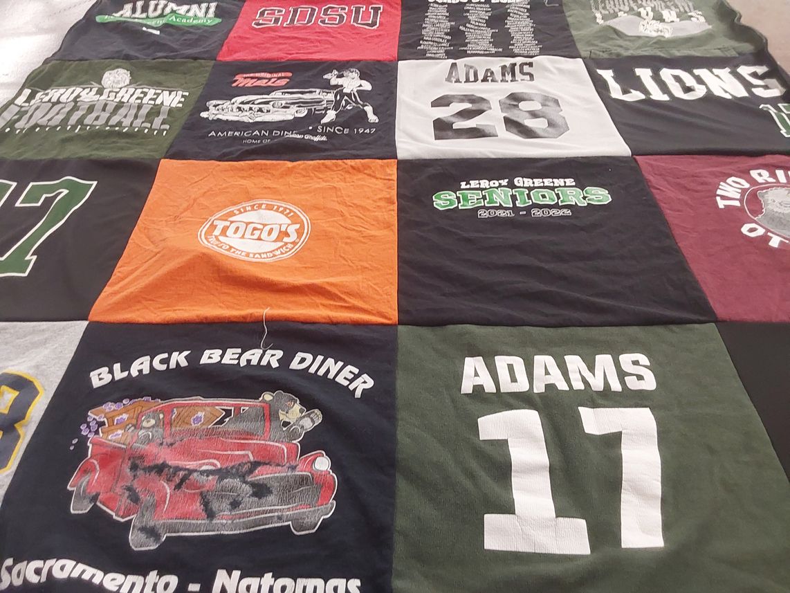 T-shirt quilt from san diego state university by Amy M. from CA