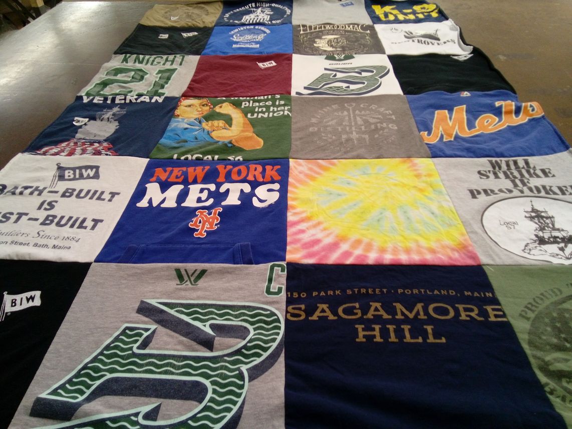 T-shirt quilt featuring new york mets by Kaitlin from ME
