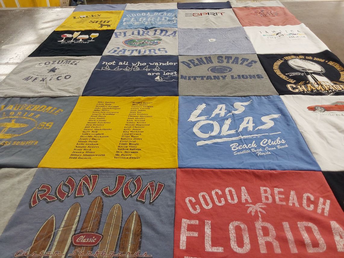 T-shirt quilt from penn state university by Scott from PA