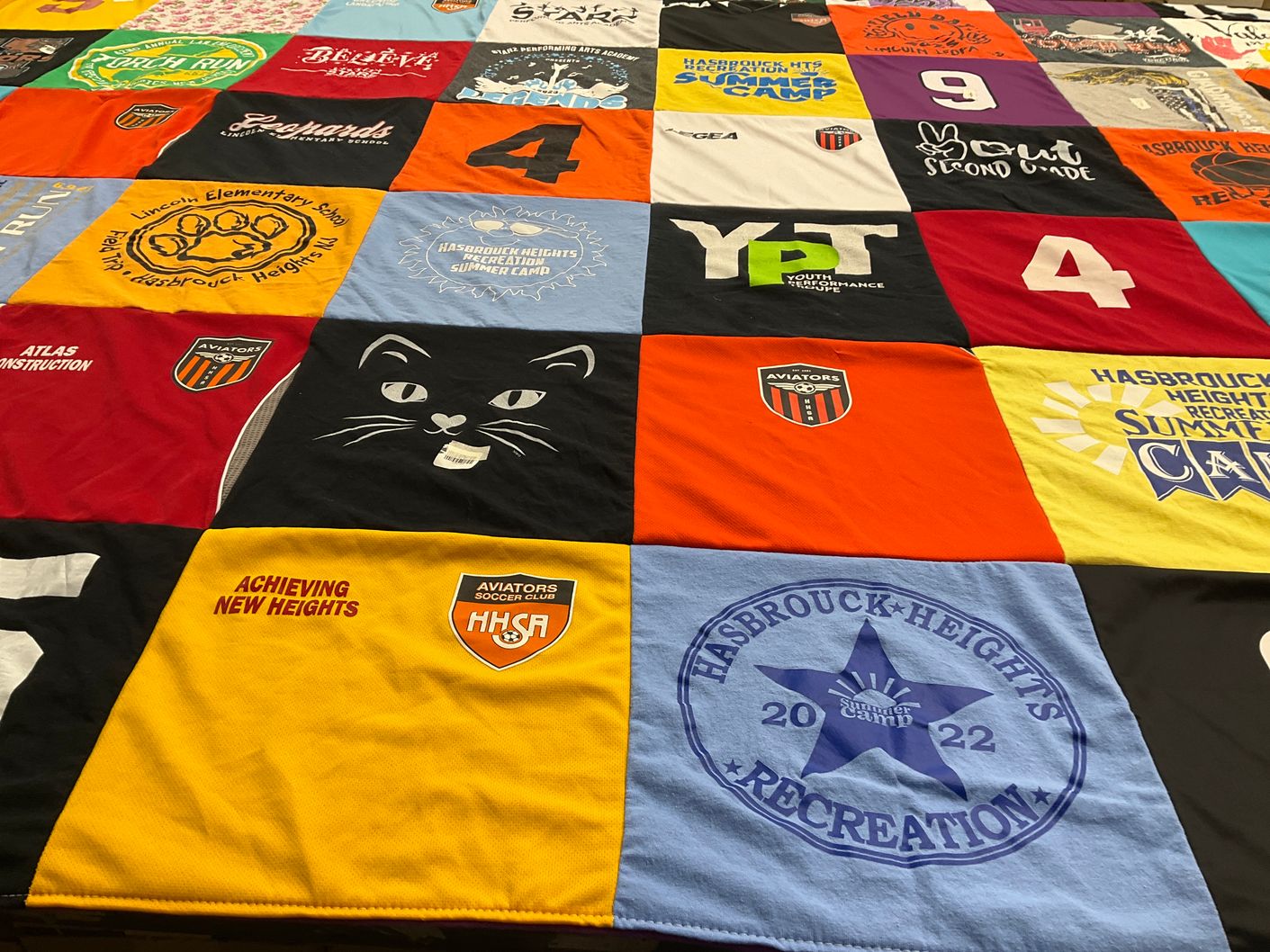 T-shirt quilt featuring aviators soccer club by Stephanie from NJ