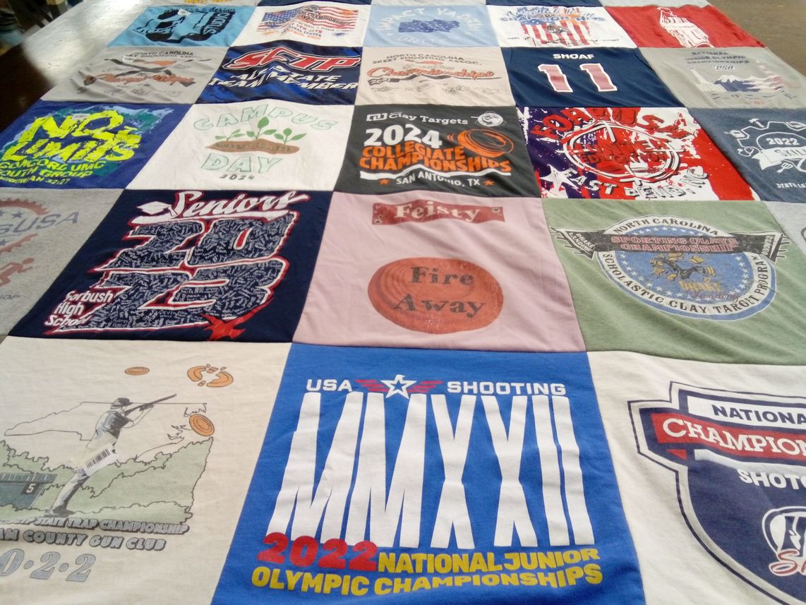 T-shirt quilt from carbush high school by Kathy from NC