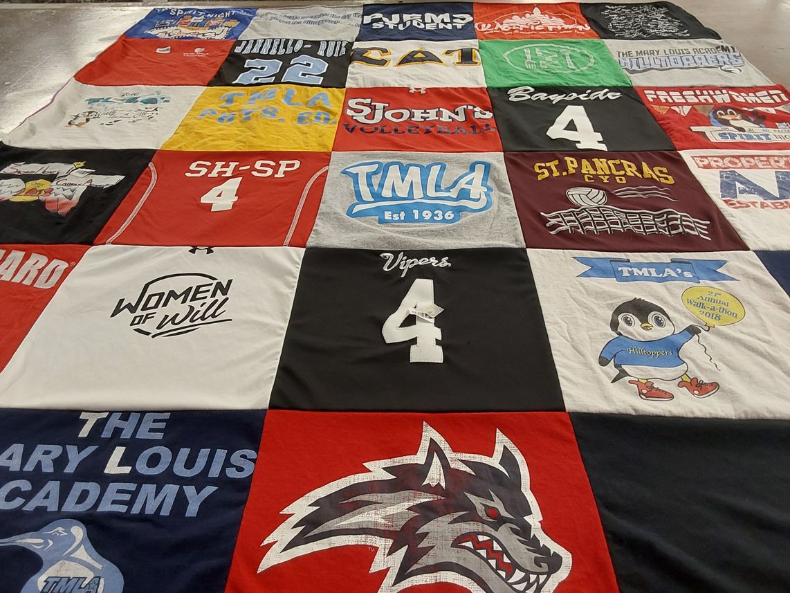 T-shirt quilt featuring st pancras cyo, viper by Frankie from NY