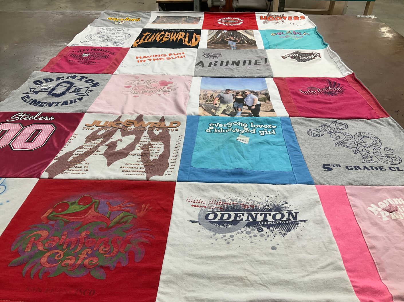 T-shirt quilt featuring steelers by Stephanie from MD