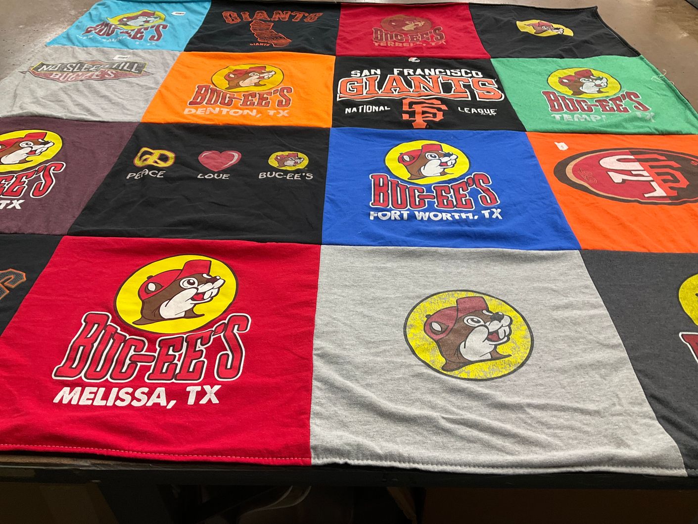 T-shirt quilt featuring san francisco giants by Jordan from TX