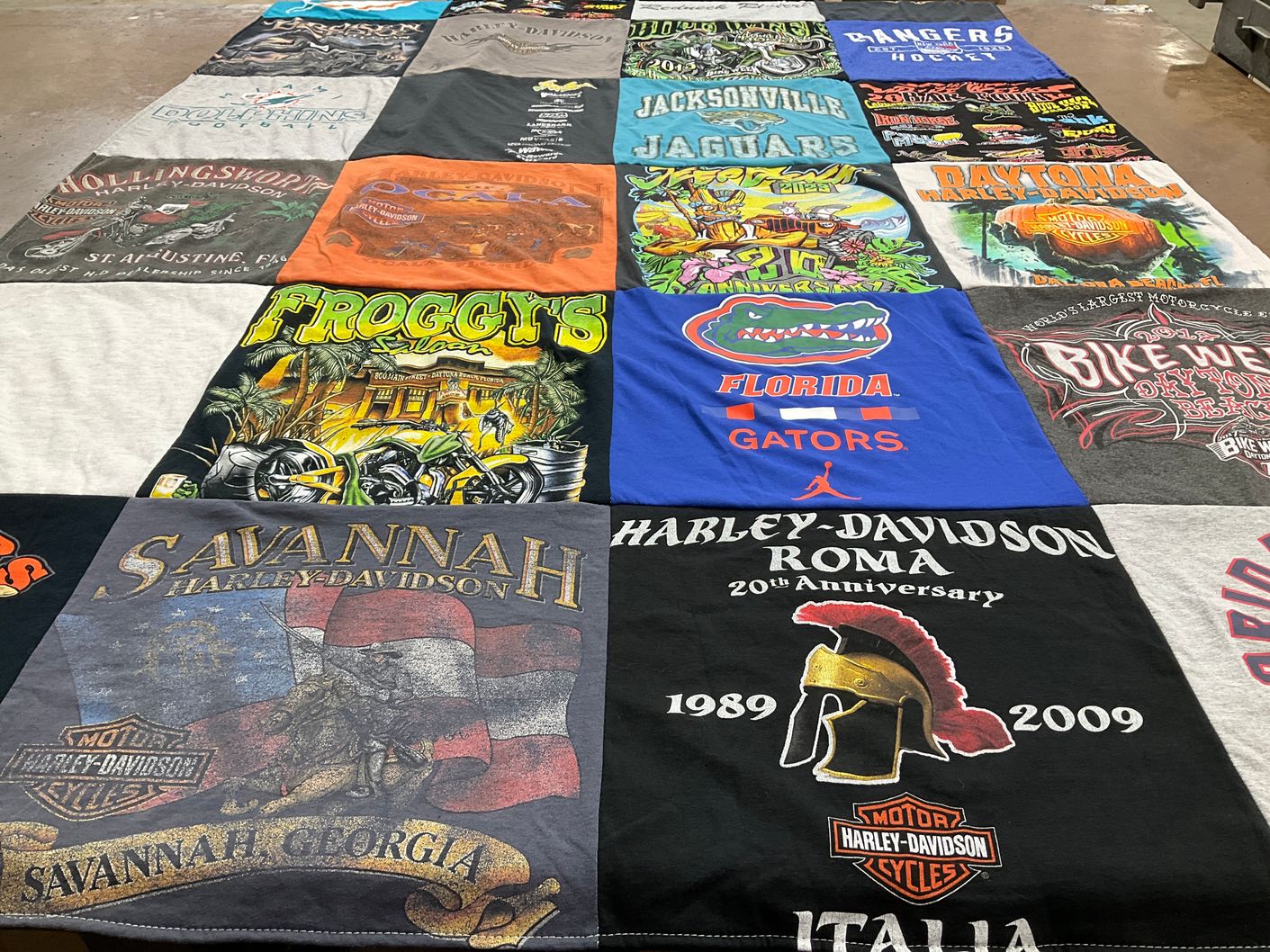 T-shirt quilt featuring jacksonville jaguars by Michele from FL
