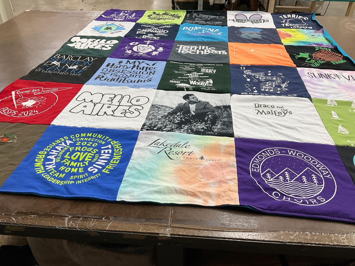 T-shirt quilt from edmonds woodway high school by Jessica from WA