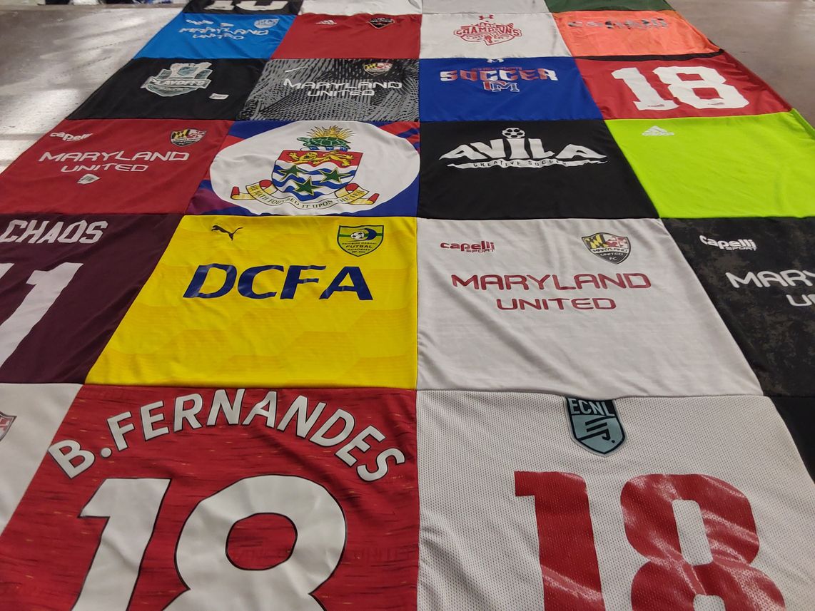 T-shirt quilt featuring maryland united soccer club by Craig from MD