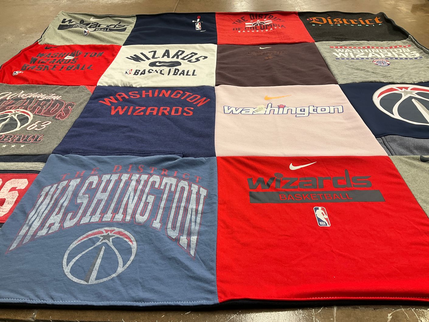 T-shirt quilt featuring washington wizards basketball team by Kendra from OK