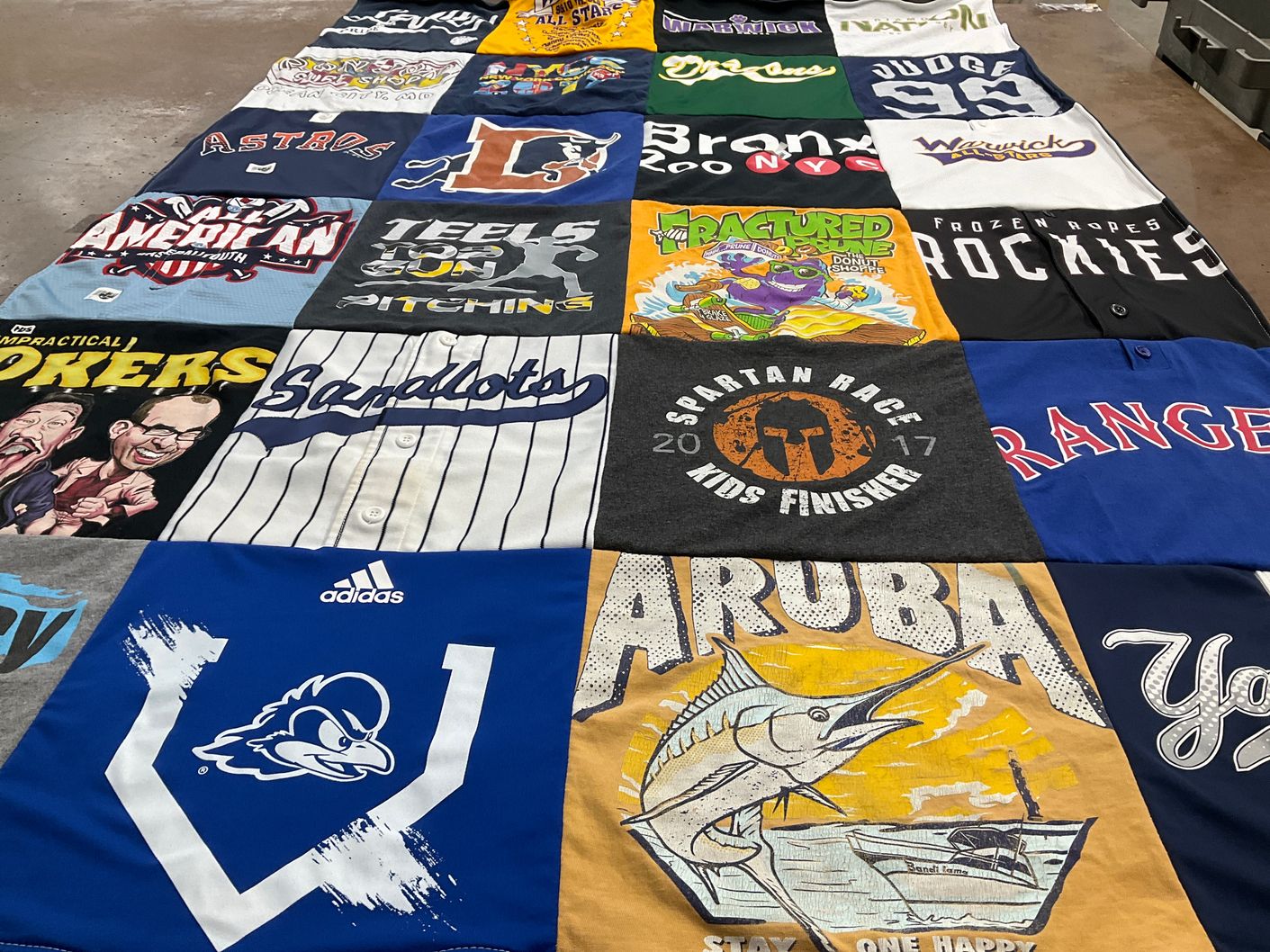 T-shirt quilt from university of delaware by Lori from NY