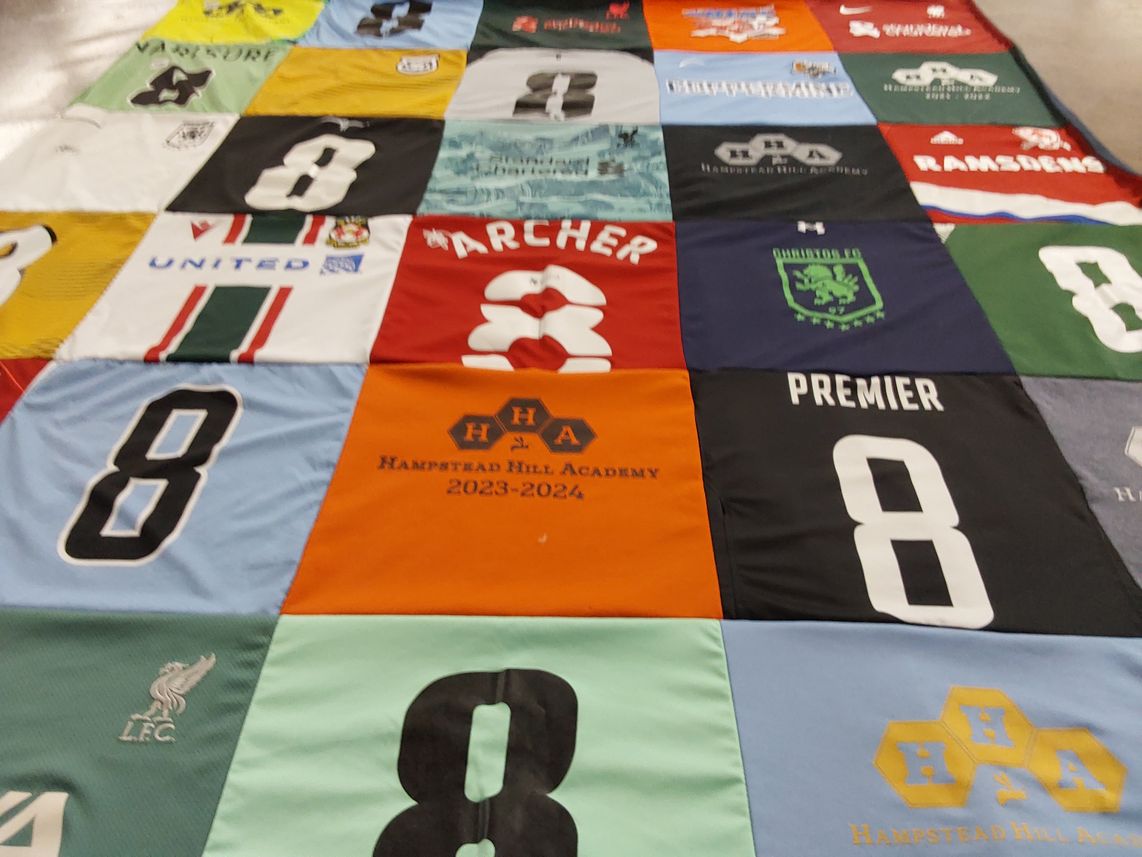 T-shirt quilt from hampshead hill academy by ELEANOR from MD