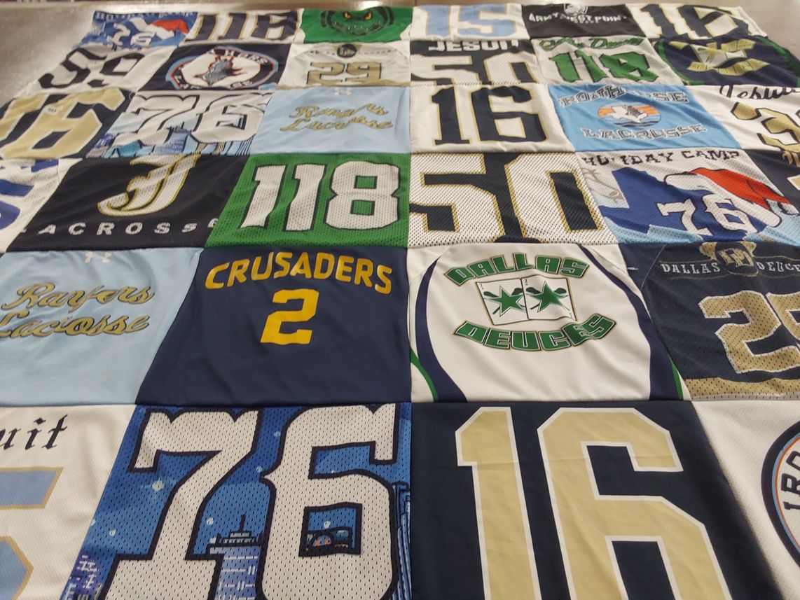 T-shirt quilt featuring crusaders, dallas deuces by Tara from TX
