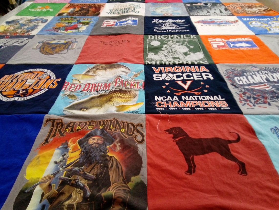 T-shirt quilt from university of virginia by Chris from VA