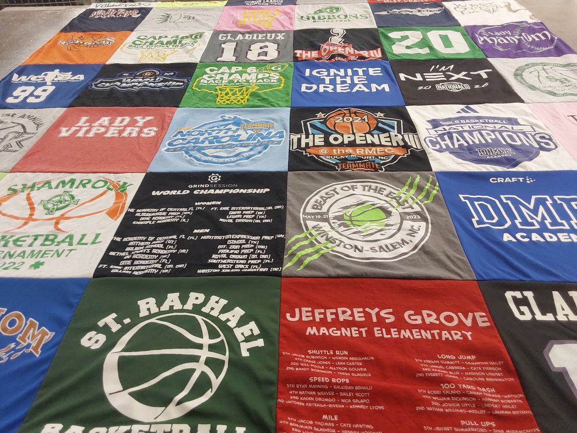 T-shirt quilt featuring lady vipers by Brittany from KS