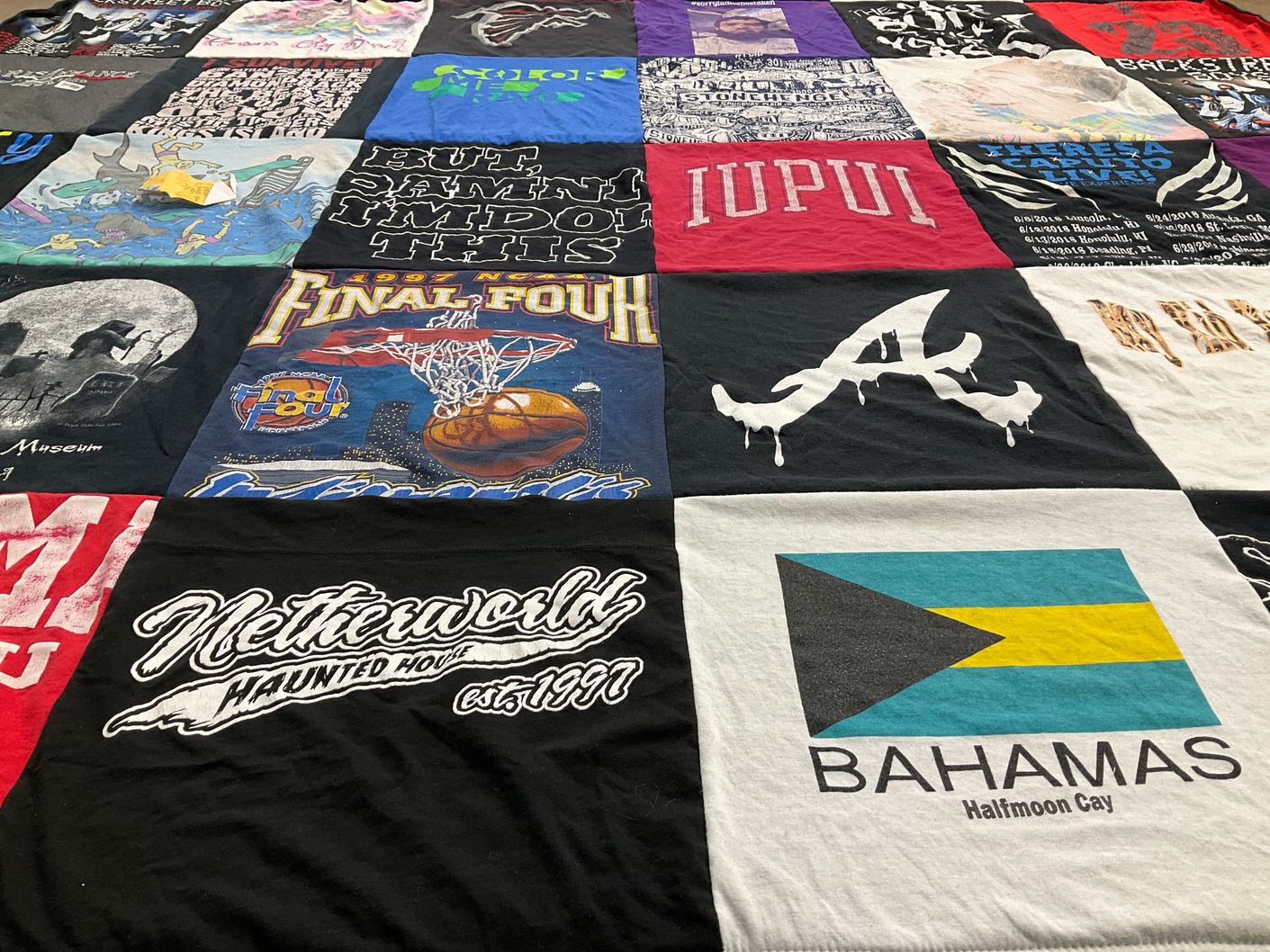 T-shirt quilt from indiana university purdue university indianapolis by AUBREY from GA