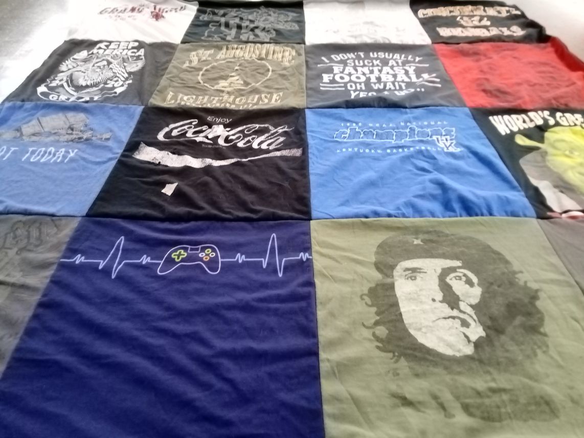 T-shirt quilt featuring university of kentucky basketball by Kimberly from KY