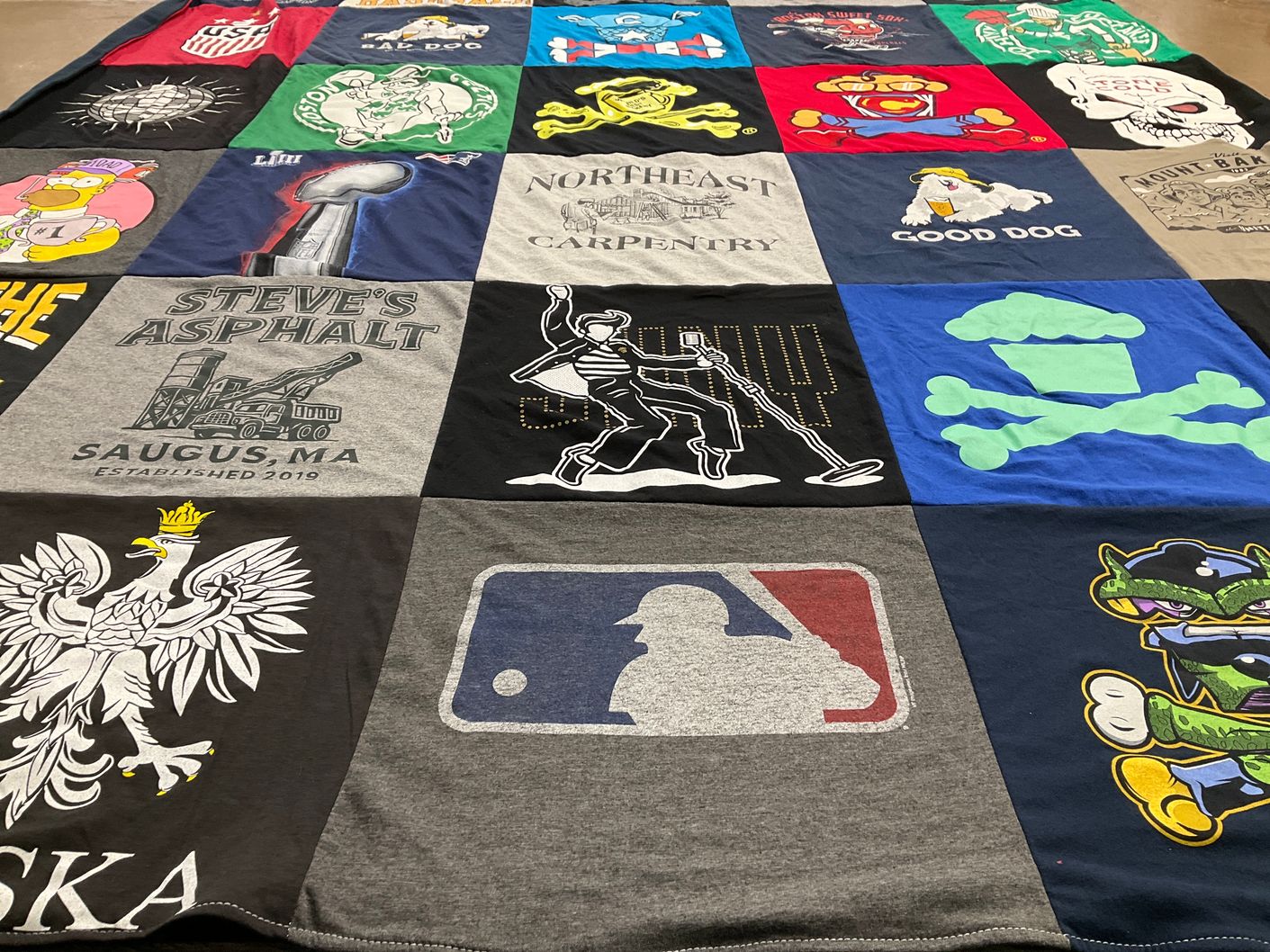 T-shirt quilt from li university by Anthony from MA