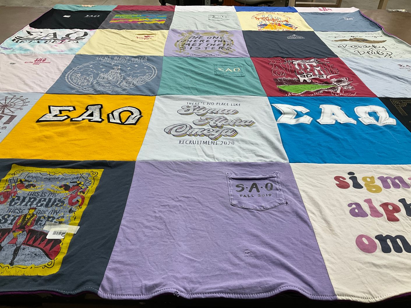 T-shirt quilt by Ashleigh from AL