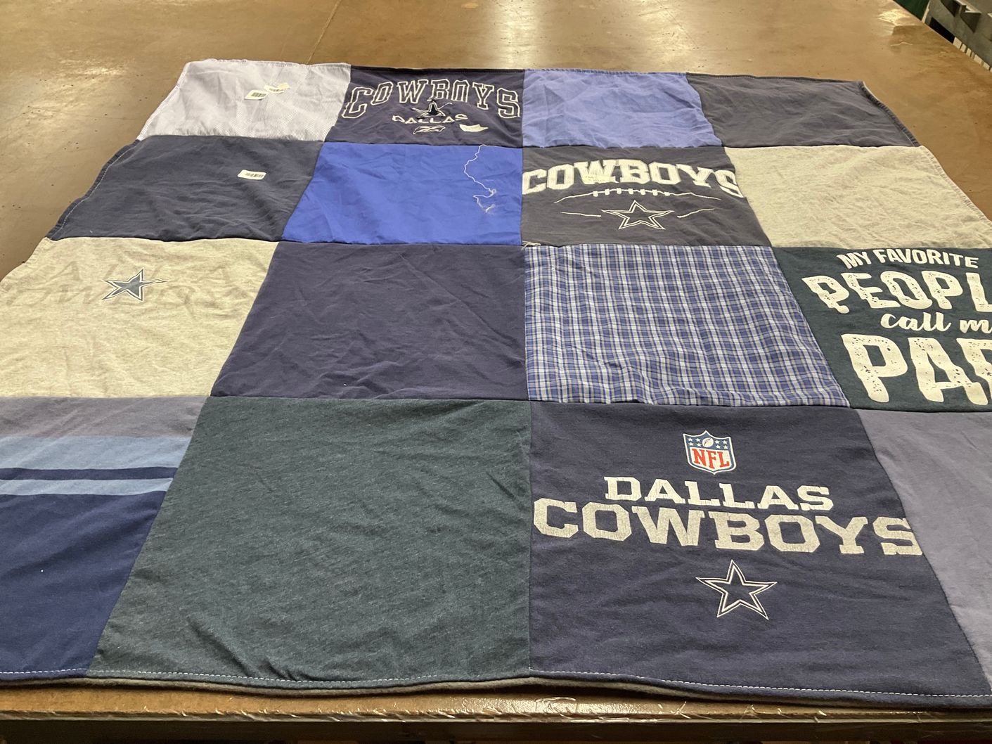 T-shirt quilt featuring dallas cowboys by Amanda from AL